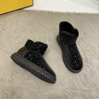 述雅东北雪地靴女2021年新款洋气冬季加绒加厚鞋子