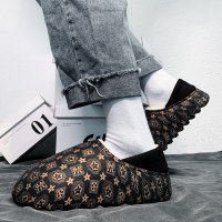 述雅雪地靴男冬季皮毛一体户外棉鞋加绒保暖面包东北抗寒棉拖