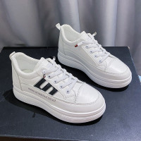 述雅内增高小白鞋女2022春季新款厚底小个子百搭ins潮鞋板鞋