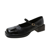 设计感小众高跟鞋法式复古玛丽珍鞋单鞋2022春季新款女鞋子乐福鞋