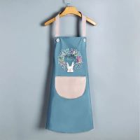 CMAOS花环兔围裙 （常规款）厨房家用 防水防油 日系韩版时尚可爱做饭围腰家务工作服