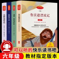 六年级必读课外书小学生课外阅读书籍鲁滨逊漂流记骑鹅旅行记