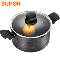 苏泊尔(SUPOR)麦饭石色宝宝辅食锅泡面锅无烟不粘家用多功能婴儿煮面热奶锅小米粥热奶汤奶锅燃气电磁炉通用NT20PA1