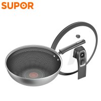 苏泊尔(SUPOR)火红点微压不锈钢炒锅燃气灶电磁炉通用30cm EC30JFC01