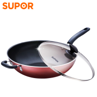 苏泊尔(SUPOR)34CM不粘锅炒锅少油烟炒菜锅大铝合金锅具煤气灶燃气灶明火专用 PC34S3