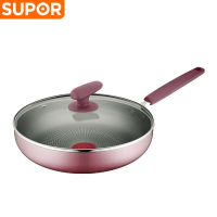 苏泊尔(SUPOR)平底锅不粘锅家用煎锅火红点聚油底牛排锅无油烟炒菜锅炉灶通用 EJ26HAP10/EJ28HAP10