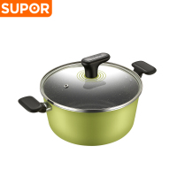 苏泊尔(SUPOR)汤锅不粘锅家用泡面锅煲汤锅电磁炉通用双耳炖煮锅具 24cm口径汤锅 ET24KP06