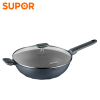 苏泊尔(SUPOR) 炒锅不粘锅麦饭石色星星石加厚家用厨房炒菜锅健康少油烟多用锅磁炉明火通用30cm EC30WAN01