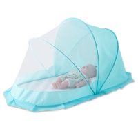 婴儿蚊帐罩可折叠小宝宝床新生小孩儿童防蚊罩蒙古包无底床上通用
