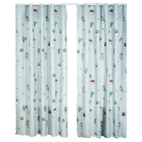 不打孔的窗帘 魔术贴免打孔安装客厅北欧简约出租房简易遮光布