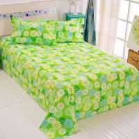 全棉老粗布床单单件三件套纯棉加厚款1.8双人床单榻榻米炕单|小绿花 床单单件:200*230cm