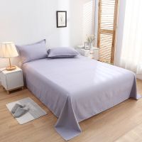 床单 单件宿舍单人学生双人床1.8米1.5m夏季1.2m单子儿童夏天被单|文黛-灰 180*230cm[1.5米床适用]