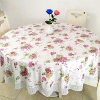 加厚加绒塑料大圆形餐桌布圆台布家用酒店餐厅圆桌布防水防油免洗