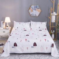 床单单件特价亲肤学生家用宿舍被单人双人床上用品床罩档1.2床|皎白丛林 1.5米单人床