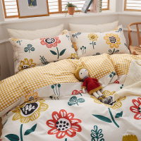 新疆棉!全棉亲肤四件套 纯棉床单被罩被套床上加厚简约现代