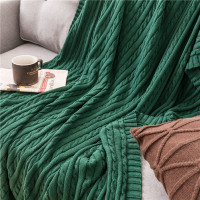 纯棉针织毯子床尾毯ins风北欧沙发小毯子空调房薄毯午睡盖毯