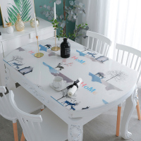 椭圆形桌布防水防油免洗餐桌垫pvc防烫软玻璃加厚透明桌垫水晶板