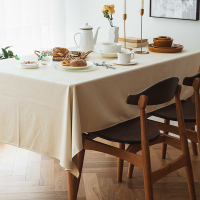 丨北欧风ins轻奢极简餐桌布防水防油免洗长方形家用台布圆桌