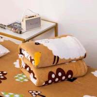 毛毯子法兰绒毛绒毯毛绒床单人学生宿舍加绒保暖床单冬季铺床铺盖|羊 180X200cm单条不送