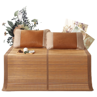 双面竹席正反两用可折叠家用冰丝凉席夏季单人学生宿舍席子