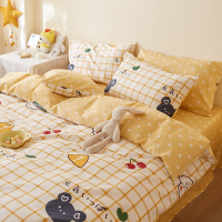 四件套全棉100纯棉被套床单床笠儿童3三件套夏天小清新床上用品4
