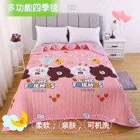多功能四季床盖铺盖两用榻榻米炕毯夹棉绗缝床单加大床盖卡通简约