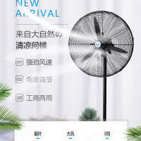 工业风扇电风扇落地扇牛角强力大扇功率风力壁扇工厂商用立式