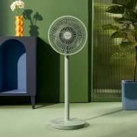 德国空气循环扇负离子家用落地低噪电风扇漩涡对流立台式遥控|静谧绿