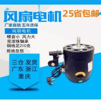 工业电风扇纯铜电机马达大功率强力落地扇壁挂扇牛角扇机头配件