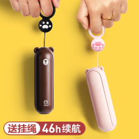 折叠迷你小充电宝电扇学生手持小型家用便携手拿随身挂脖子可爱大风力办公室桌上手电筒