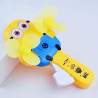 3个装 手动手压卡通小风扇双头便携式儿童玩具可爱夏季礼品随身