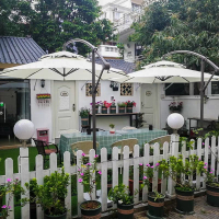 户外庭院遮阳伞室外露天阳台伞花园太阳伞咖啡厅商用摆摊伞香蕉伞