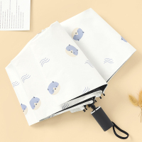 雨s伞女晴雨两用学生简约森系小清新折叠太阳伞可爱日系防晒抗风