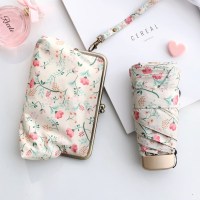 超短大气上档次花伞彩胶防晒涂层五折手机遮阳防晒太阳伞礼品伞