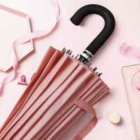 日本mabu遇水开花24骨双人超大晴雨伞纯色抗风长柄雨伞男女可定制