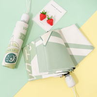 全自动太阳伞可爱防紫外线女折叠晴雨两用牛油果学生防晒伞