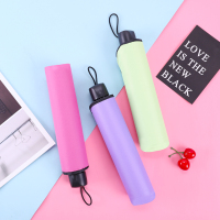 晴雨伞遇水开花简约男女黑胶防紫外线遮阳伞三折折叠雨伞