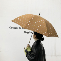 ins森系复古简约太阳伞雨伞女文艺防晒太阳伞晴雨两用遮阳长柄伞