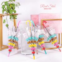 儿童透明雨伞长柄自动女孩男童小学生可爱宝宝小巧便携上学幼儿园