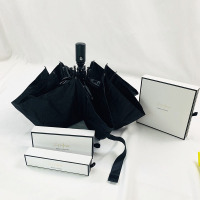 出口自动伸缩伞超泼水防风超大伞面透明亚克力手柄三节晴雨伞