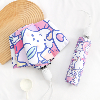 全自动ins雨伞女折叠晴雨两用太阳伞森系复古黑胶可爱学生遮阳伞