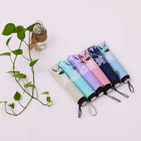 新品黑胶防晒防紫外线折叠太阳伞晴雨伞小清新遮阳伞两用