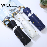 日本超轻99%防uv紫外线遮光遮热防晒三折遮太阳伞晴