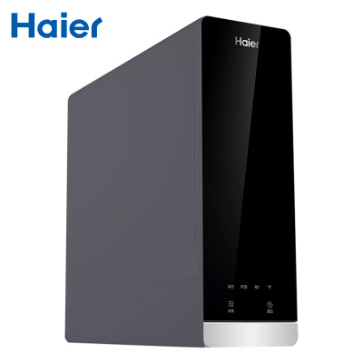 海尔(Haier)净水器家用RO膜反渗透厨下式过滤水大通量直饮净水机HRO800CF1-GU1一级水效手机屏显