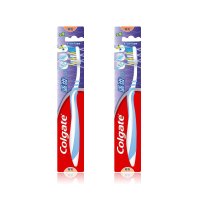 高露洁(Colgate)适齿多炭单支装 软毛一加一