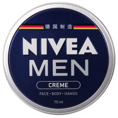 妮维雅（NIVEA） 妮维雅男士润肤霜 75ml 清爽 保湿补水 面霜 便于携带（新老包装随机发放）