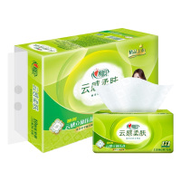 心相印云感系列110抽三层立体压花塑装纸面巾(10包装)