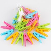 茶花(CHAHUA)袋装衣夹(1*20)22101K彩色塑料小夹子袜夹衣夹颜色随机