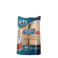 茶花米菲原浆纸杯180ml*40只