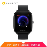 Amazfit Pop Pro炭黑 智能运动手表男女华米科技出品 血氧饱和度检测女性生理周期管理长续航太空人表盘手表